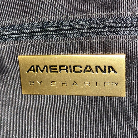 Vintage Sharif Crossbody Black Leather & Quality ribbed Fabric. Zippered pocket - Picture 6 of 13
